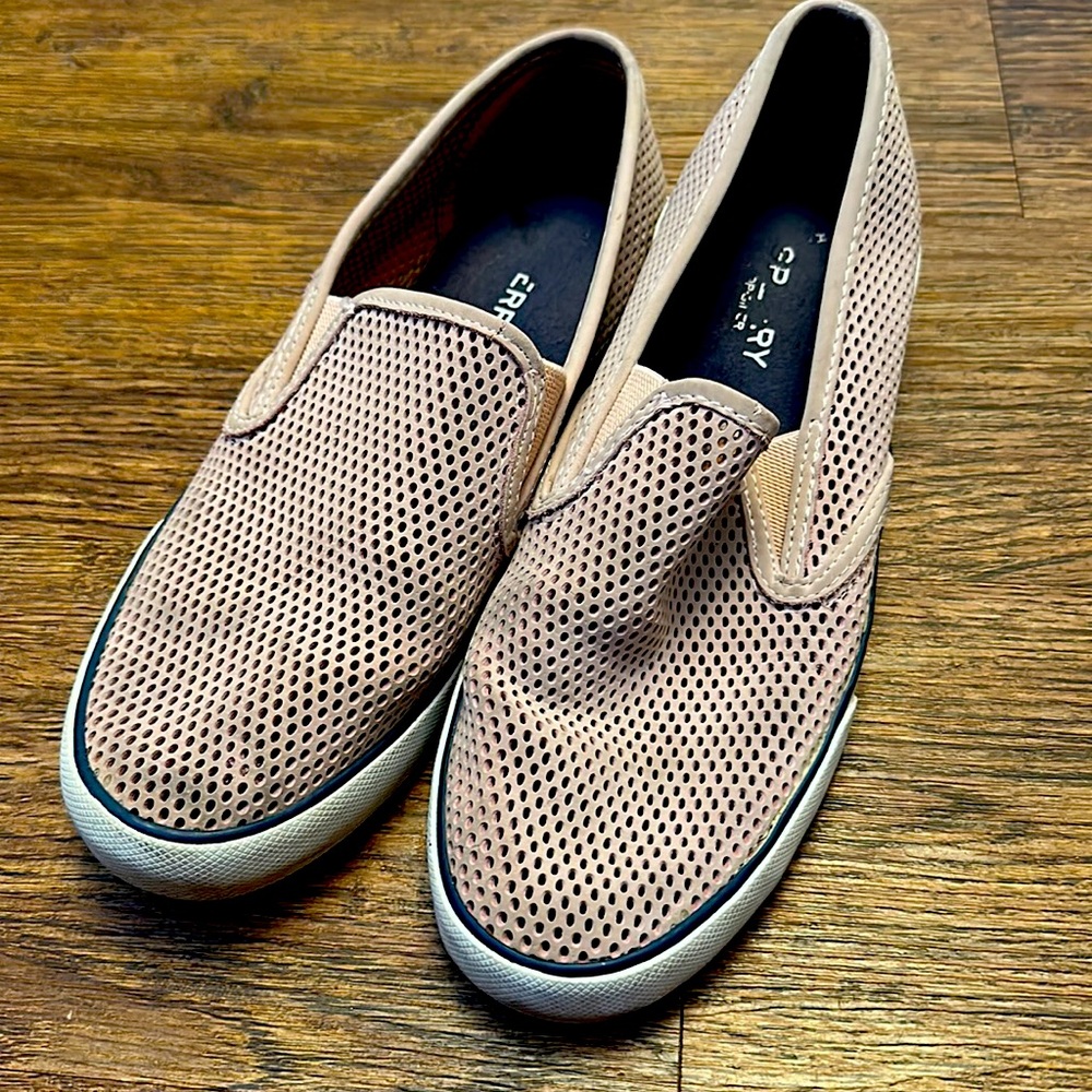 Sperry slip on boat shoes mesh